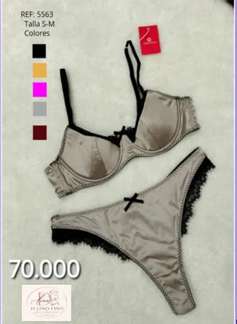 Conjunto Satinado Contraste