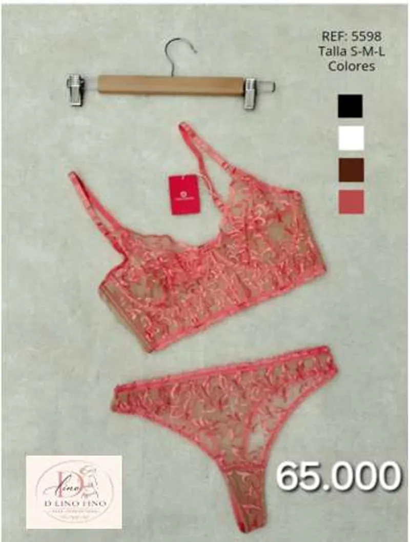 Conjunto Encaje Coral