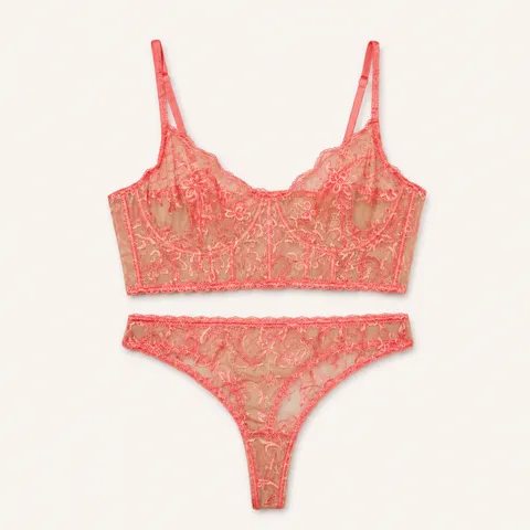 Conjunto Encaje Coral