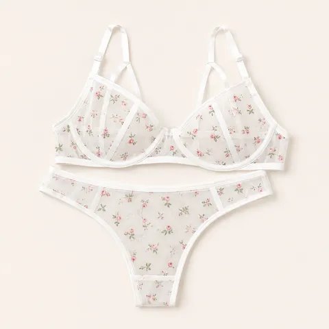 Conjunto Floral Cruzado