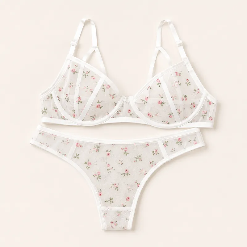 Conjunto Floral Cruzado