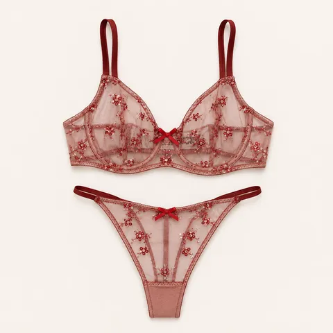 Conjunto Bordado Lentejuelas